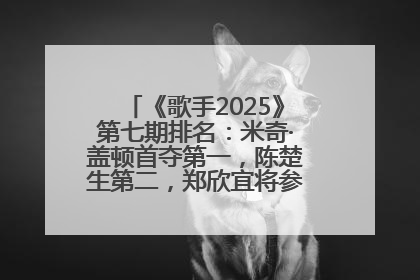 《歌手2025》第七期排名：米奇·盖顿首夺第一，陈楚生第二，郑欣宜将参加下一轮张榜赛