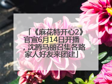 《麻花特开心2》官宣6月14日开播，沈腾马丽召集各路家人好友来团建