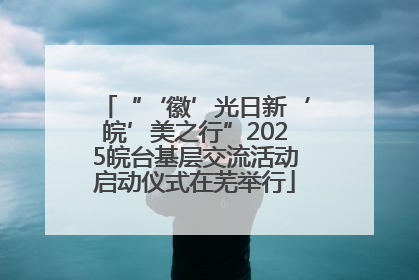 “‘徽’光日新‘皖’美之行”2025皖台基层交流活动启动仪式在芜举行