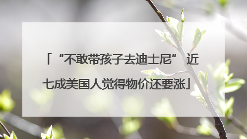 “不敢带孩子去迪士尼” 近七成美国人觉得物价还要涨