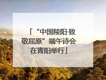 “中国陵阳·致敬屈原”端午诗会在青阳举行