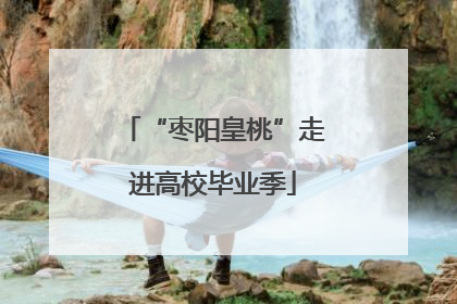 “枣阳皇桃”走进高校毕业季