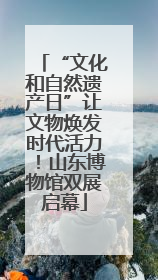 “文化和自然遗产日”让文物焕发时代活力！山东博物馆双展启幕