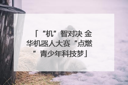 “机”智对决 金华机器人大赛“点燃”青少年科技梦