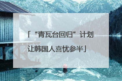 “青瓦台回归”计划让韩国人喜忧参半