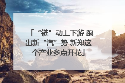 “链”动上下游 跑出新“汽”势 新郑这个产业多点开花