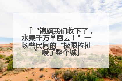 “锦旗我们收下了，水果千万拿回去！”一场警民间的“极限拉扯”暖了整个城
