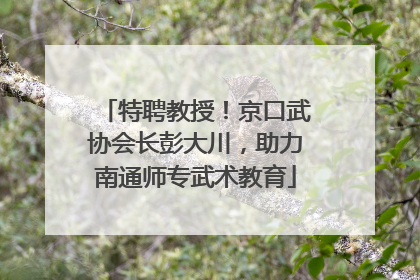 特聘教授！京口武协会长彭大川，助力南通师专武术教育