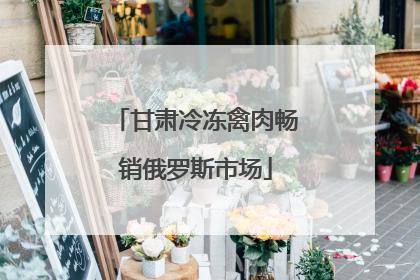 甘肃冷冻禽肉畅销俄罗斯市场