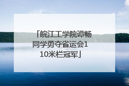 皖江工学院谭畅同学勇夺省运会110米栏冠军