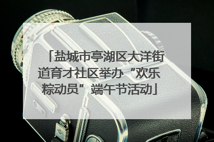 盐城市亭湖区大洋街道育才社区举办“欢乐粽动员”端午节活动
