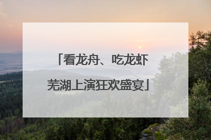 看龙舟、吃龙虾 芜湖上演狂欢盛宴