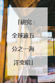 研究：全球逾五分之一海洋变暗