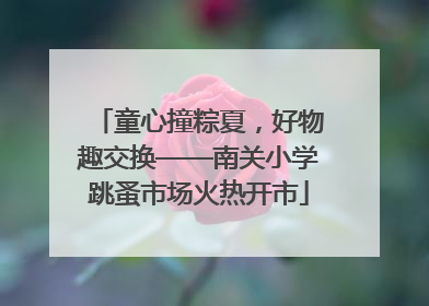 童心撞粽夏，好物趣交换——南关小学跳蚤市场火热开市