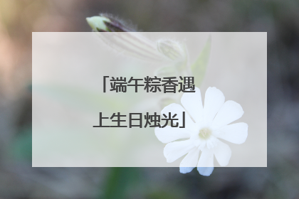 端午粽香遇上生日烛光