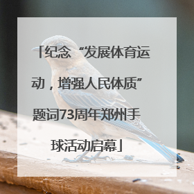 纪念“发展体育运动，增强人民体质”题词73周年郑州手球活动启幕