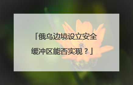 俄乌边境设立安全缓冲区能否实现？