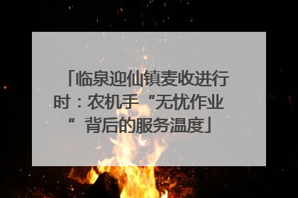 临泉迎仙镇麦收进行时：农机手“无忧作业”背后的服务温度