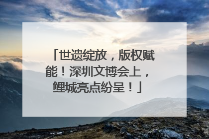 世遗绽放，版权赋能！深圳文博会上，鲤城亮点纷呈！