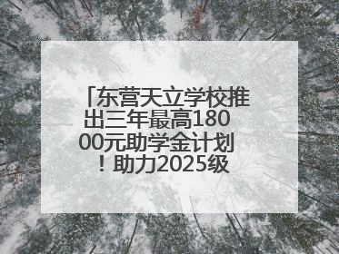 东营天立学校推出三年最高18000元助学金计划！助力2025级新生扬帆起航