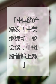中国资产爆发！中美继续新一轮会谈，中概股普遍上涨