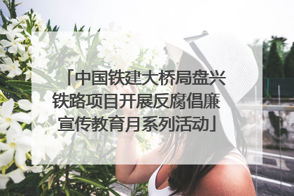 中国铁建大桥局盘兴铁路项目开展反腐倡廉宣传教育月系列活动
