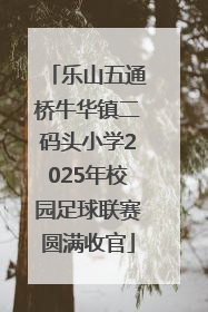 乐山五通桥牛华镇二码头小学2025年校园足球联赛圆满收官