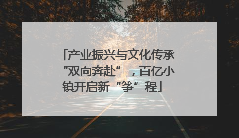 产业振兴与文化传承“双向奔赴”，百亿小镇开启新“筝”程