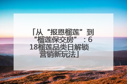 从“报恩榴莲”到“榴莲保交房”：618榴莲品类日解锁营销新玩法