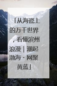 从海瓷上的万千世界，看懂滨州浪漫｜潮起渤海・网聚黄蓝
