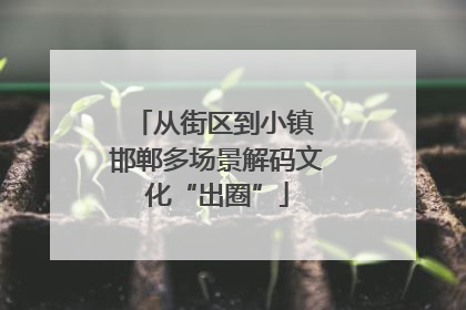 从街区到小镇 邯郸多场景解码文化“出圈”