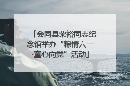 会同县粟裕同志纪念馆举办“粽情六一·童心向党”活动
