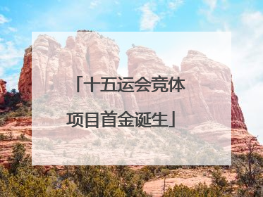 十五运会竞体项目首金诞生