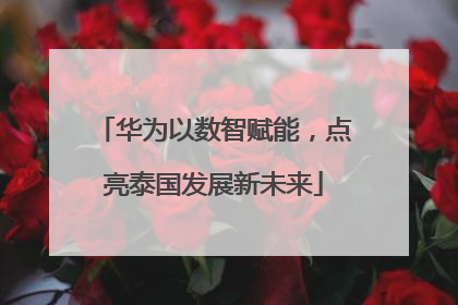 华为以数智赋能，点亮泰国发展新未来