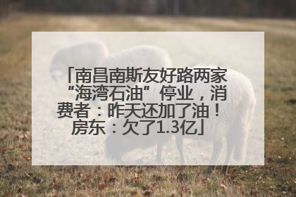 南昌南斯友好路两家“海湾石油”停业，消费者：昨天还加了油！房东：欠了1.3亿