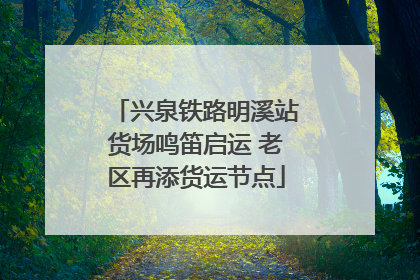 兴泉铁路明溪站货场鸣笛启运 老区再添货运节点