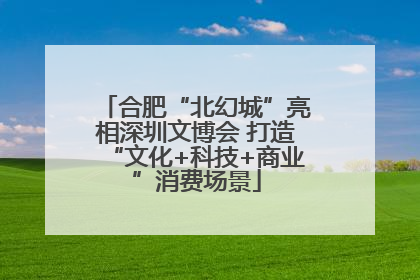 合肥“北幻城”亮相深圳文博会 打造“文化+科技+商业”消费场景