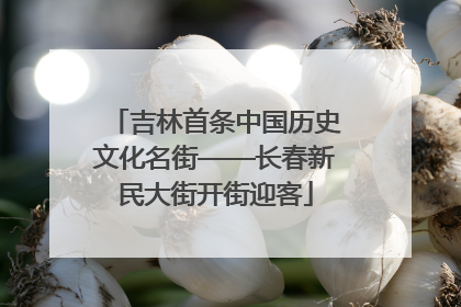 吉林首条中国历史文化名街——长春新民大街开街迎客