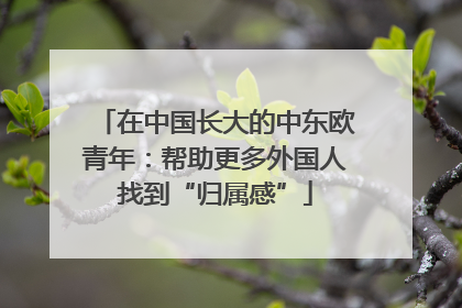 在中国长大的中东欧青年：帮助更多外国人找到“归属感”