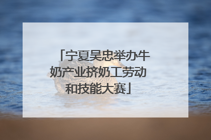 宁夏吴忠举办牛奶产业挤奶工劳动和技能大赛