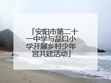 安阳市第二十一中学与磊口小学开展乡村少年宫共建活动