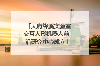天府绛溪实验室交互人形机器人前沿研究中心成立