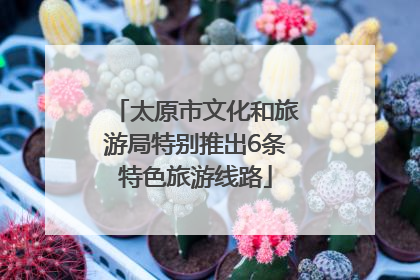太原市文化和旅游局特别推出6条特色旅游线路
