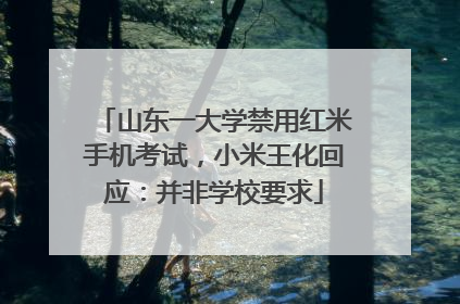 山东一大学禁用红米手机考试，小米王化回应：并非学校要求