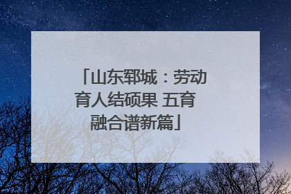 山东郓城：劳动育人结硕果 五育融合谱新篇