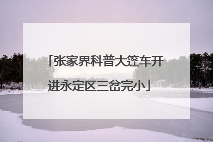 张家界科普大篷车开进永定区三岔完小