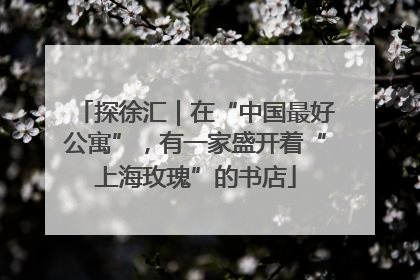 探徐汇｜在“中国最好公寓”，有一家盛开着“上海玫瑰”的书店