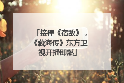 接棒《宿敌》，《藏海传》东方卫视开播即燃