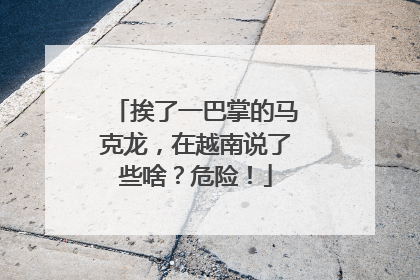 挨了一巴掌的马克龙，在越南说了些啥？危险！