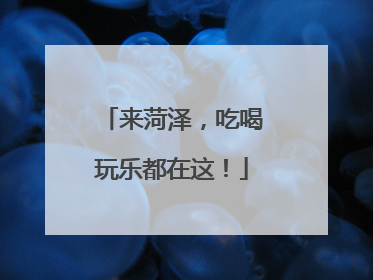 来菏泽，吃喝玩乐都在这！